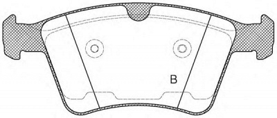 OPEN PARTS bpa137000 -  Комплект тормозных колодок, дисковый тормоз